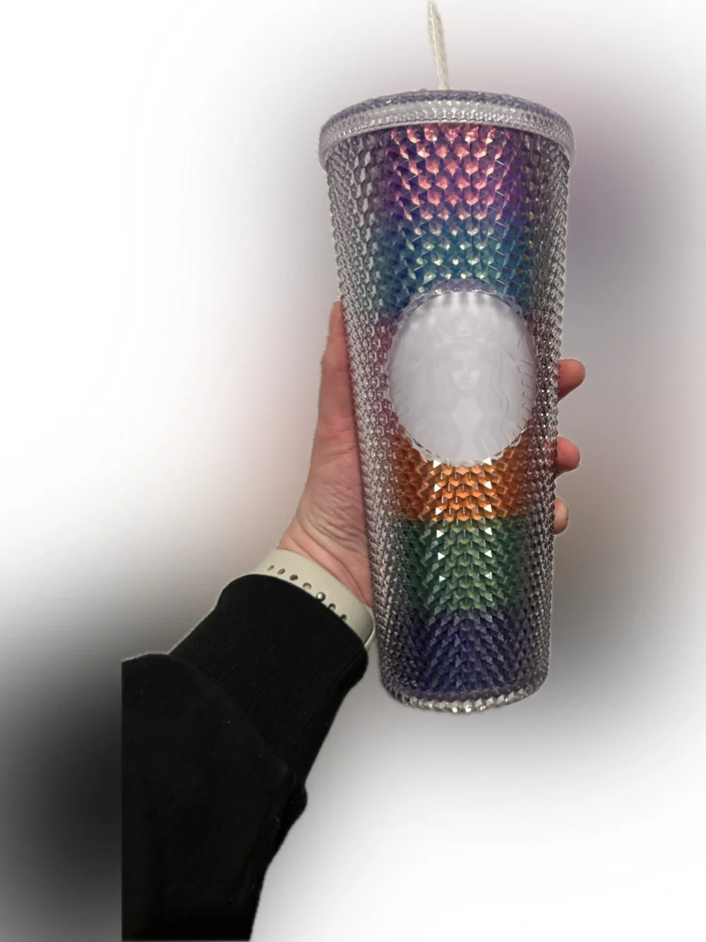 Starbucks- Mexico Iridescent Rainbow Piñata Studded Tumbler